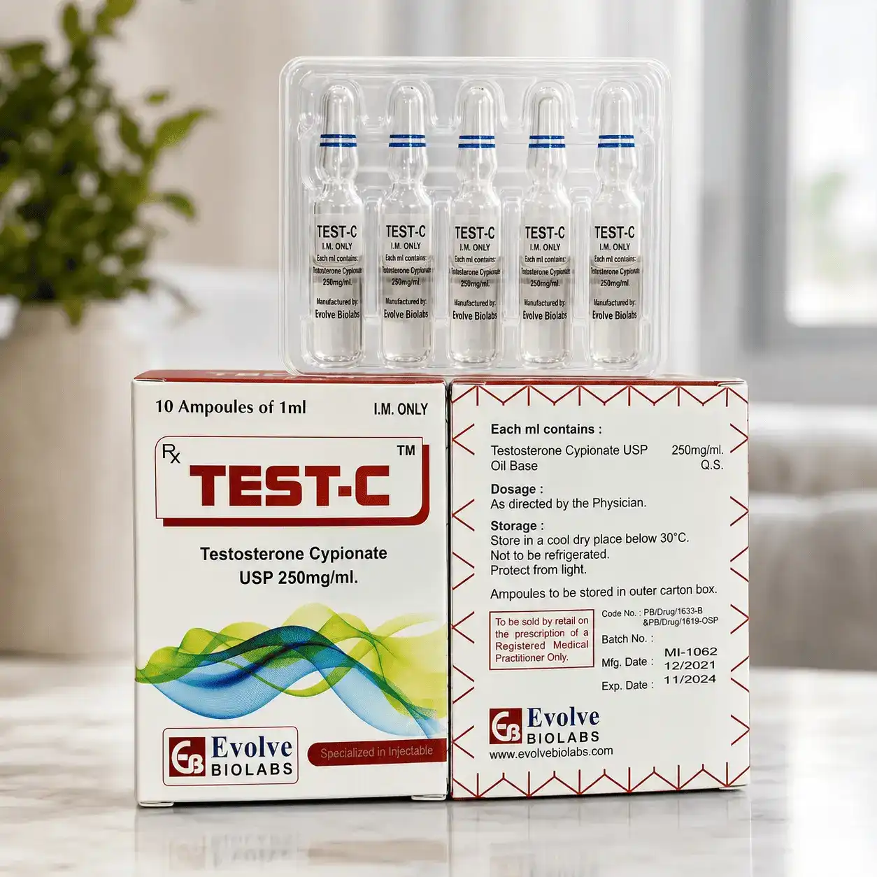 Testosterone Cypionate 250 mg/mL